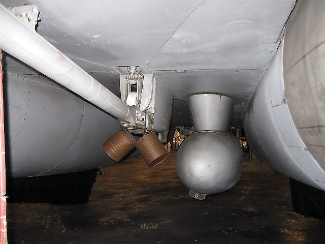 F-14A_19.jpg - Cans for dripping hydraulic fluid. If the plane isn't leaking then there is no fluid so they say